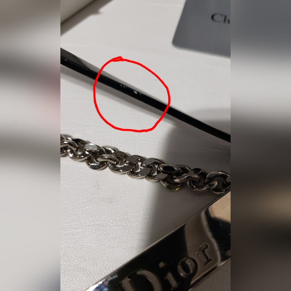 Christian Dior by Galliano Hardcore Mousqueton Chain Belt Noir 85 w/ Box (2004) - Picture 13 of 17